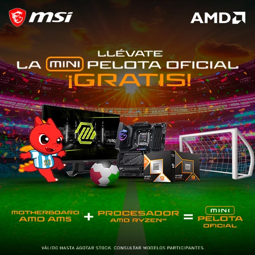 Con tu compra MSI recib&iacute;s una pelota de f&uacute;tbol de regalo