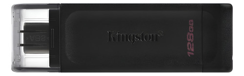 PENDRIVE KINGSTON 128GB 3.2 DT70 USB TIPO C DT70/128GB NEGRO