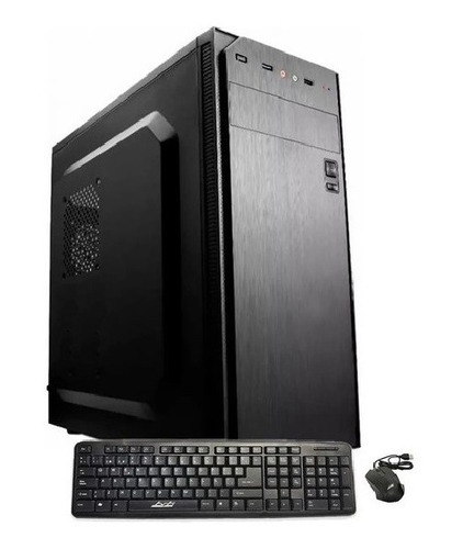GABINETE KIT PC GAMER BRB ATX FUENTE 550W TECLADO Y MOUSE NEGRO