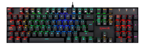 TECLADO REDRAGON MITRA K551RGB-1 MECANICO RGB SWITCH RED NEGRO ESPAÑOL LATINOAMÉRICA