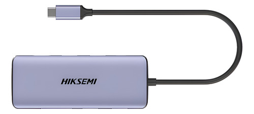 HUB HIKSEMI 8EN1 USB TIPO C A HDMI / SD / USB 3.0X3 / USB 2. GRIS