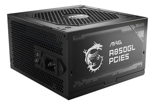 FUENTE 850W MSI MAG A850GL 80 PLUS GOLD PCIE 5.1 ATX 3.1 NEGRO
