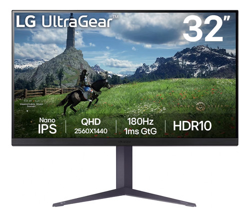 MONITOR 32P LG GAMER 32GS85Q-B NANO QHD 180HZ GRIS OSCURO