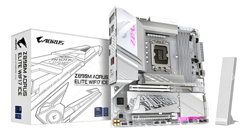 MOTHERBOARD AORUS Z890 ELITE ICE WIFI 7 LGA1851 Z890 MATX BLANCO