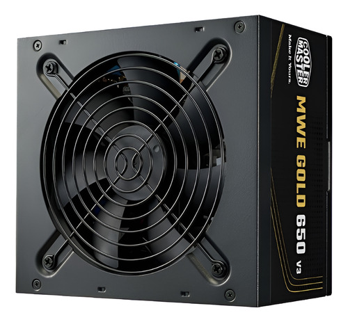FUENTE COOLER MASTER MWE GOLD 650W V3 80 PLUS GOLD ATX 3.1 NEGRO