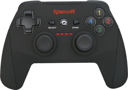 GAMEPAD JOYSTICK REDRAGON HARROW G808 USB PC PS3 WIRELESS NEGRO
