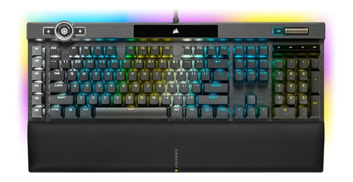 TECLADO CORSAIR K100 RGB OPX MX BLACK OPTO MECANICO INGLES NEGRO INGLÉS US