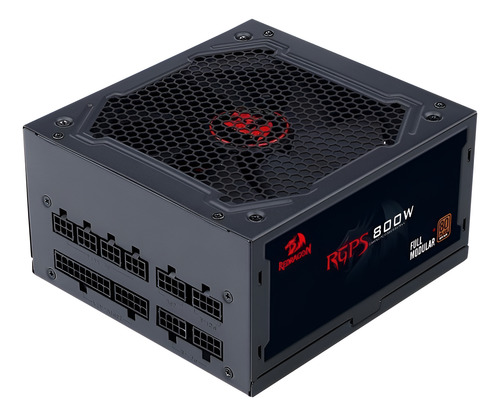 FUENTE 800W REDRAGON 80+ BRONZE RGPS FULL MODULAR NEGRO