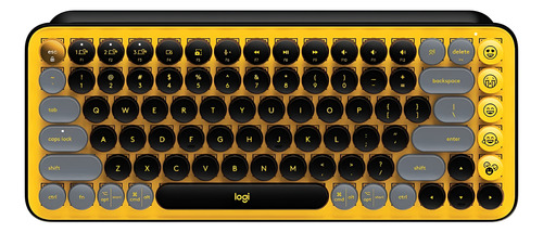 TECLADO LOGITECH POP KEYS MECANICO WIRELESS YELLOW BLAST