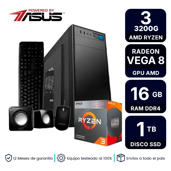 Pc Armada Amd Ryzen 3 3200G 16Gb Ram Ssd 1Tb