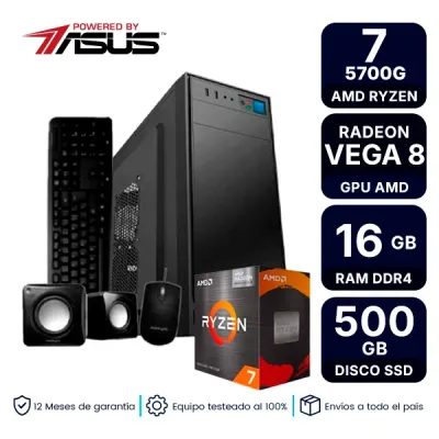 Pc Armada Gamer Amd Ryzen 7 5700G 16Gb Ram Ssd 500Gb