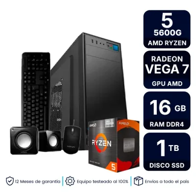 Pc Gamer Cpu Amd Ryzen 5 5600G 16Gb Ssd 1Tb Vega 7