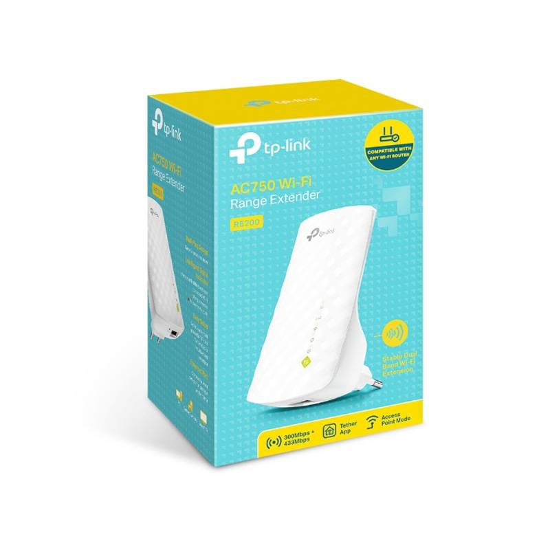 Outlet Extensor De Señal Wi-Fi Tp-Link Re200 Ac750 Dual Band