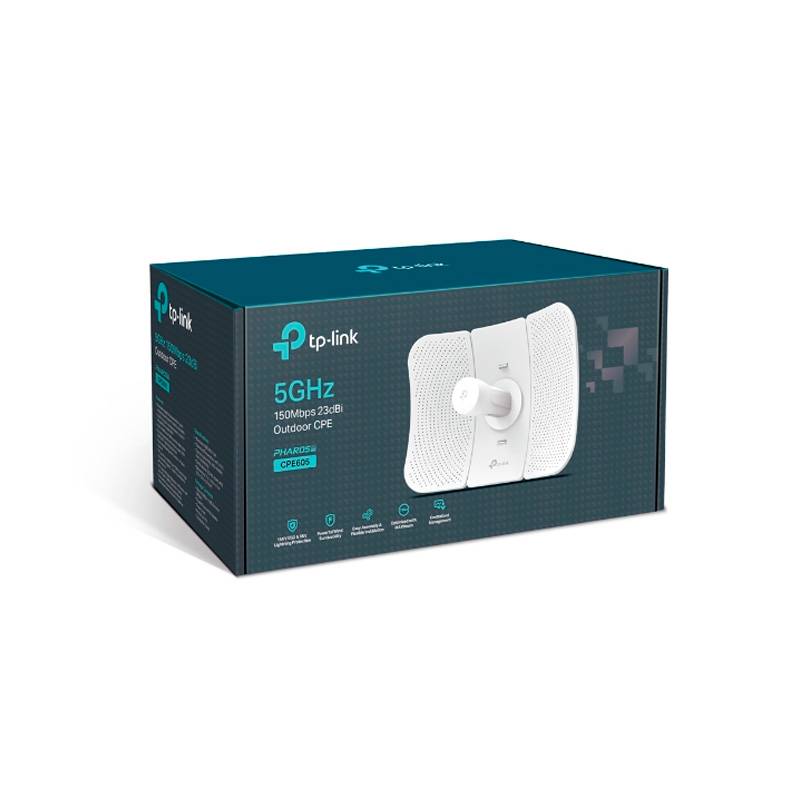 Outlet Access Point Tp-Link Cpe605 Outdoor 5Ghz 150Mbps 23Dbi