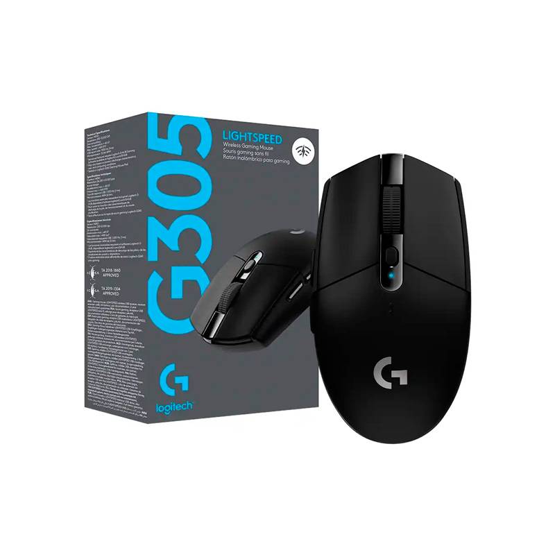 Outlet Mouse Logitech G305 Lightspeed Inalámbrico Negro