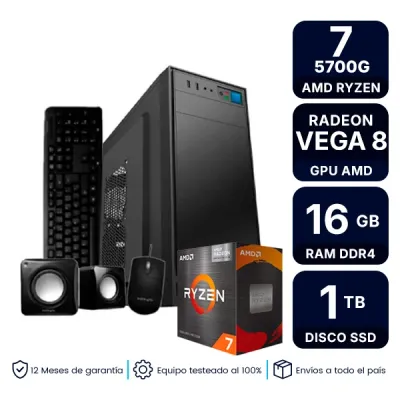 Pc Gamer Amd Ryzen 7 5700G 16Gb Ram Ssd 1Tb