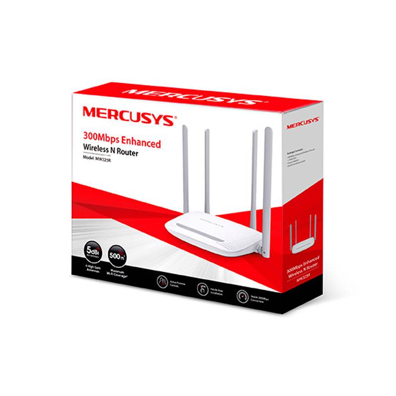 Outlet Router Mercusys Mw325R 300Mbps 4 Antenas