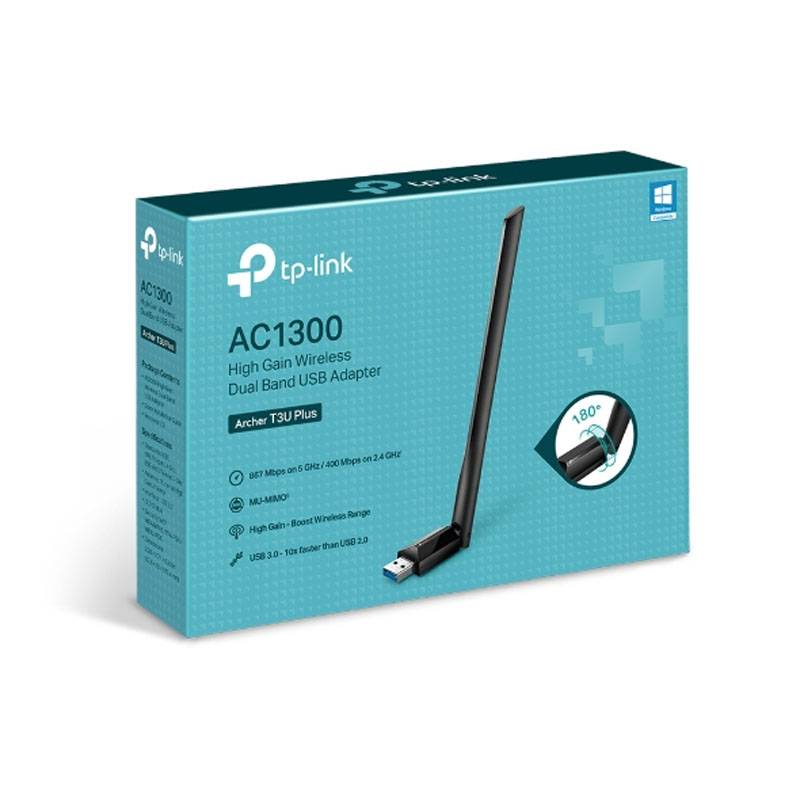 Outlet Adaptador Wi-Fi Usb Tp-Link Archer T3U Plus Ac1300