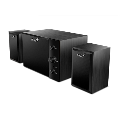 Outlet Parlantes 2.1 Genius Sw-2.1 350 15W Madera Negra