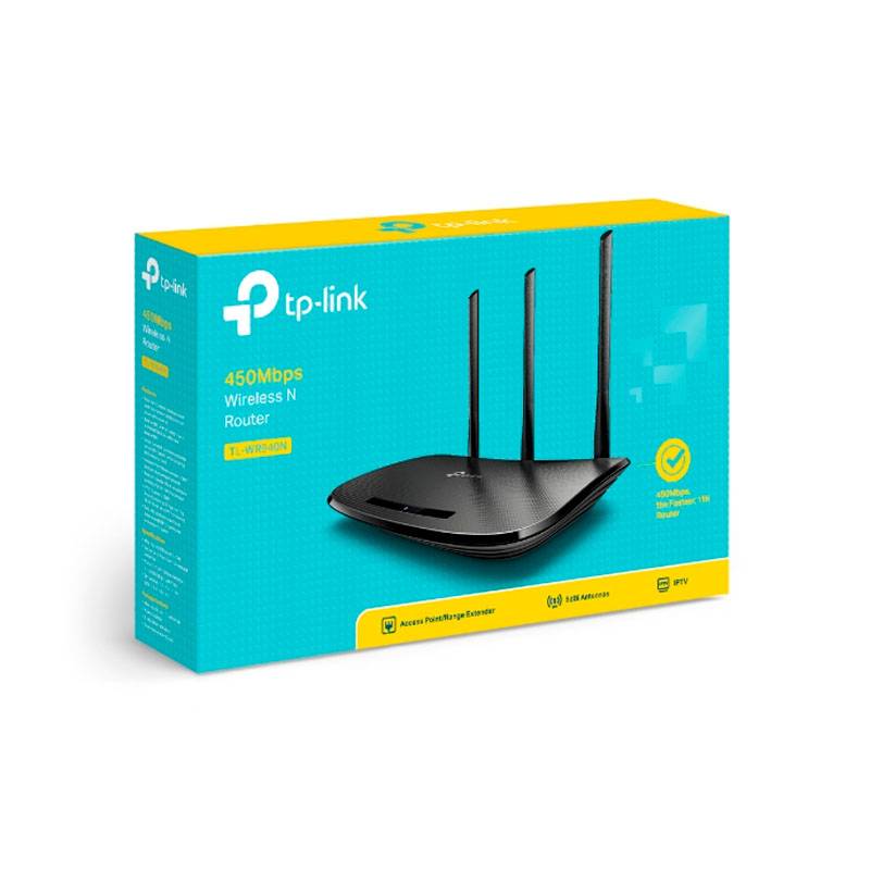 Outlet Router Tp-Link Tl-Wr940N 450Mbps 3 Antenas