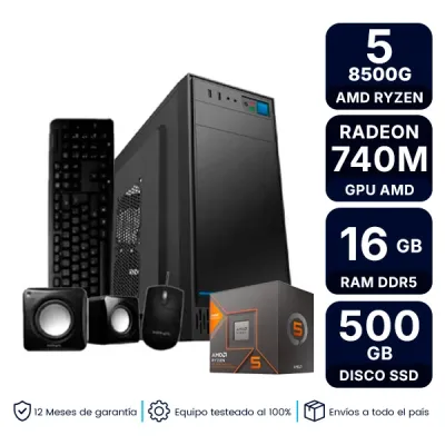 Pc Armada Gamer Amd Ryzen 5 8500G 16Gb Ram Ssd 500Gb