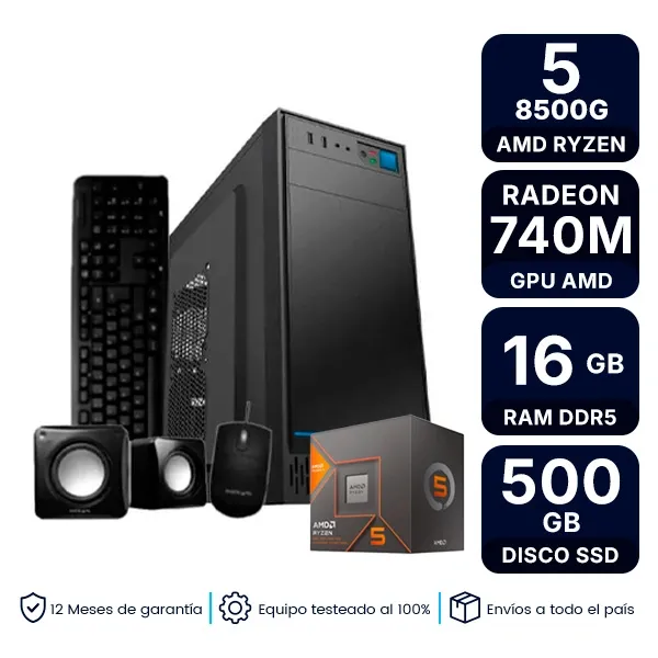 Pc Armada Gamer Amd Ryzen 5 8500G 16Gb Ram Ssd 500Gb