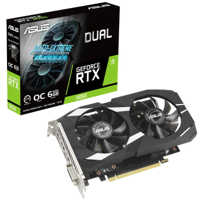 Placa De Video Asus Rtx 3050 Dual Oc 6Gb Gddr6