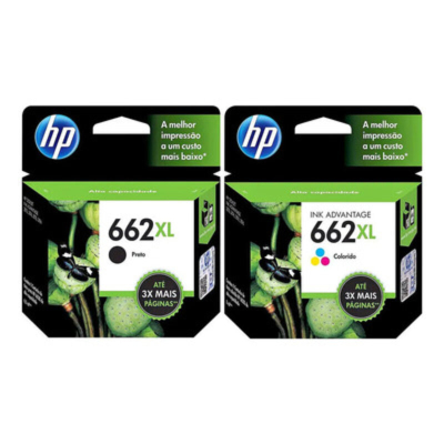Cartucho Hp 662 Xl Negro+Tricolor