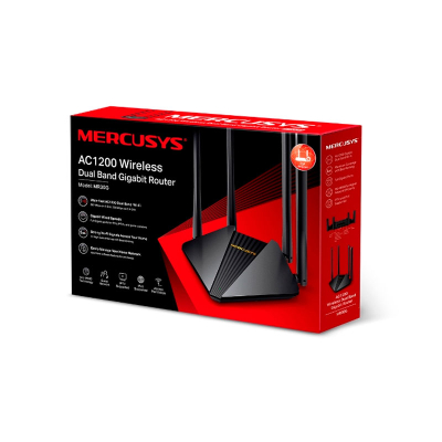 Outlet Router Mercusys Mr30G Ac1200 Gigabit Wireless 4 Antenas