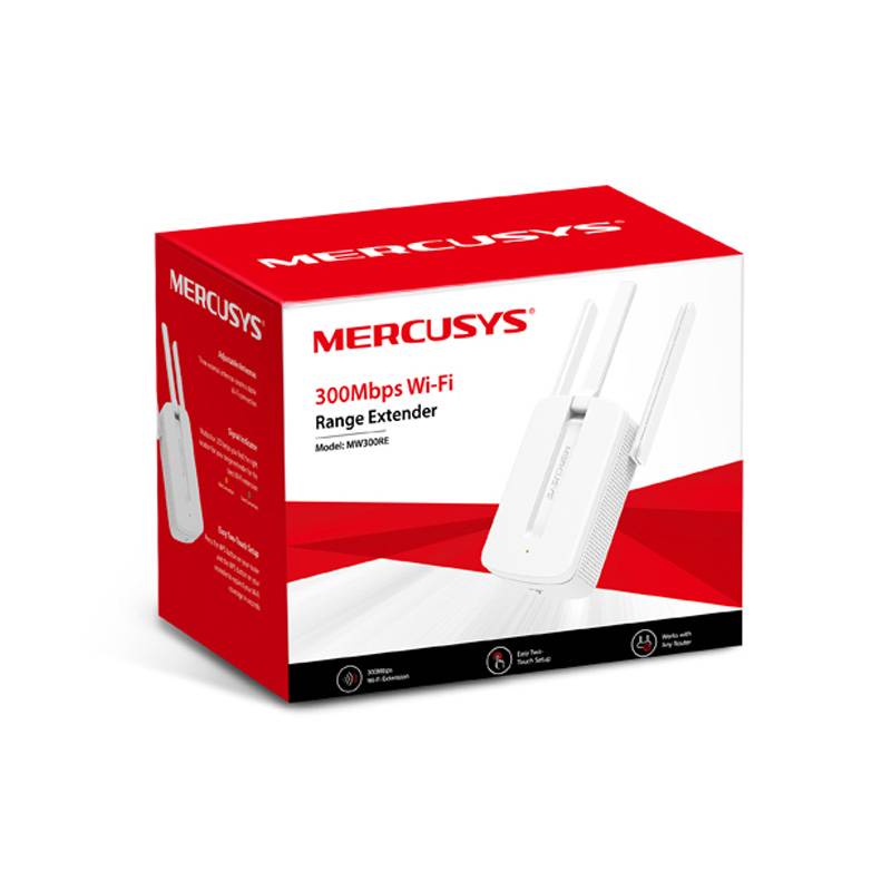 Outlet Extensor De Señal Wi-Fi Mercusys Mw300Re 300Mbps