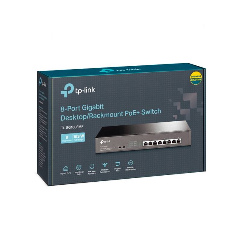Outlet Switch Tp-Link Tl-Sg1008Mp 8 Puertos Gigabit Poe+