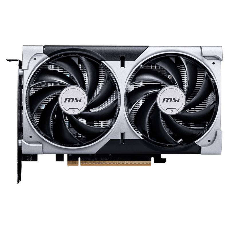 Placa de video MSI RTX 5060 Ventus 2X OC 8GB vista frontal