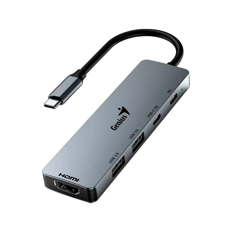 Outlet Hub Usb-C Genius Uh-500 Hdmi 4K Pd 100W