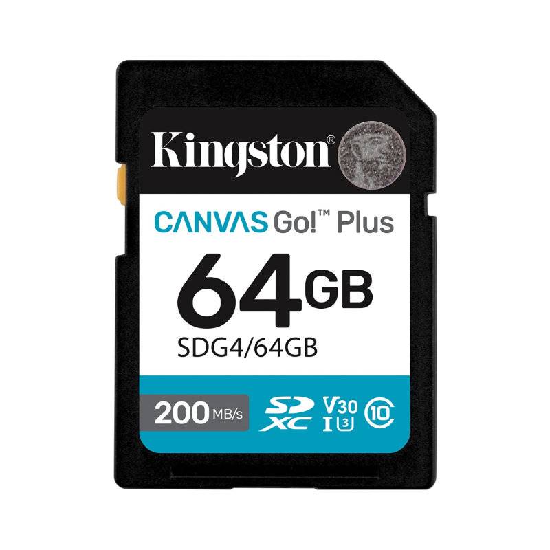 Memoria Sd Kingston Canvas Go Plus 64Gb Uhs-I U3 V30