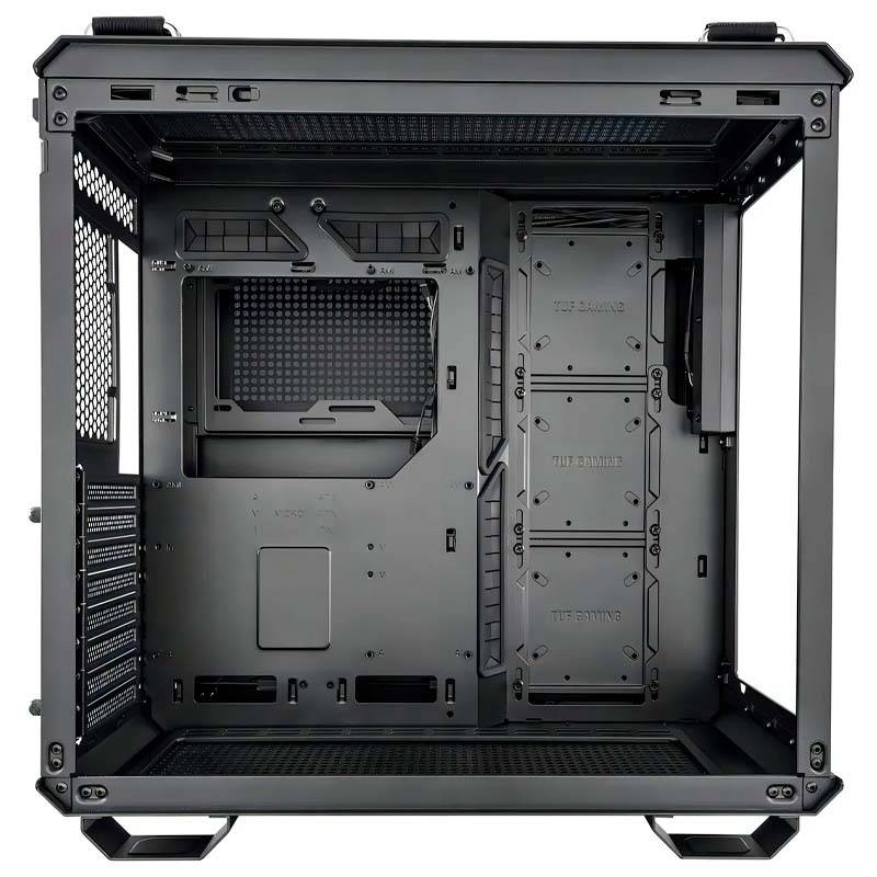 Vista superior del ASUS GT502 con soporte para radiadores 360mm