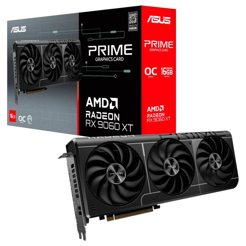 Placa De Video Radeon Rx 9060 Xt 16Gb Gddr6 Asus Prime