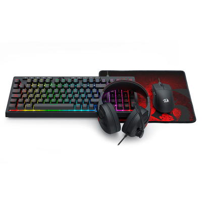 Kit Redragon S147 Sp 4 En 1 Teclado Mouse Auriculares Pad