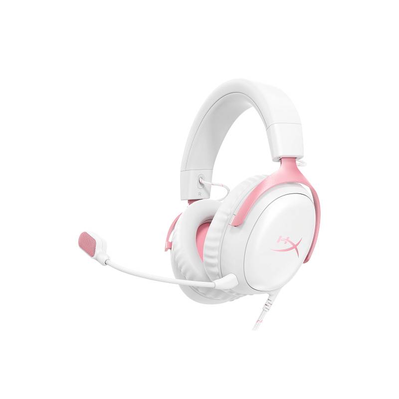 Auriculares Gamer Hyperx Cloud Iii Blanco Y Rosa Multiplataforma