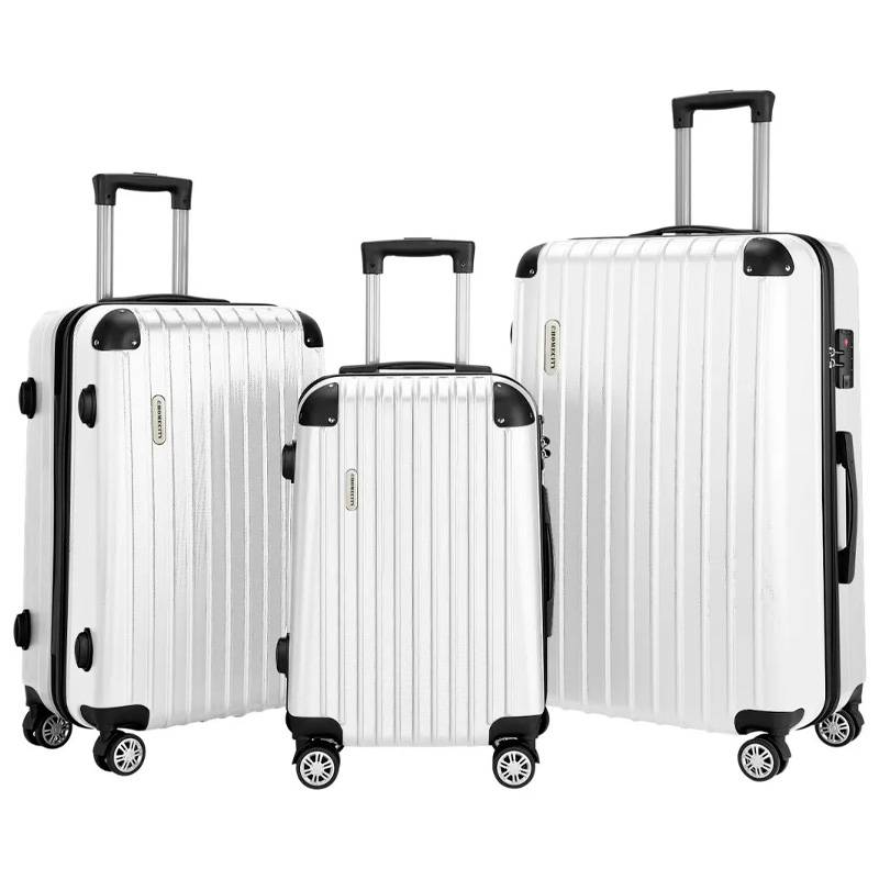 Set De Valijas Rígidas X3 Homecity 20 + 24 + 28 Blanco