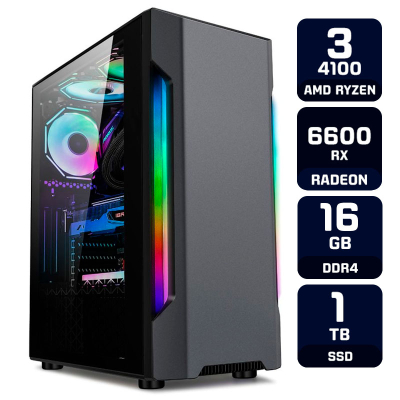 Pc Gamer Amd Ryzen 3 16Gb 960Gb Ssd Radeon Rx 6600