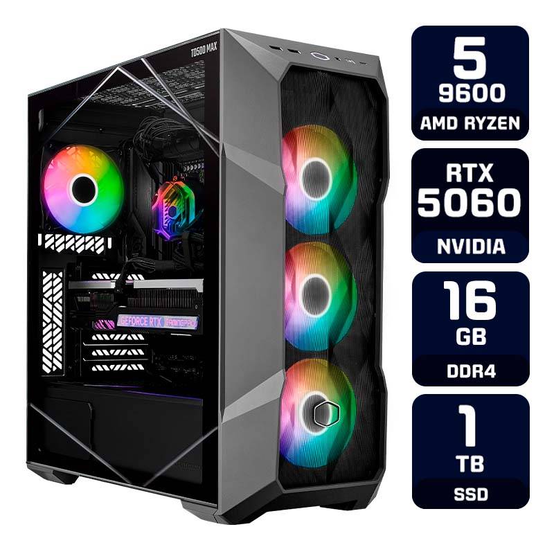 Pc Gamer Amd Ryzen 5 9600 Rtx 5050 32Gb Ddr5 Ssd 1Tb
