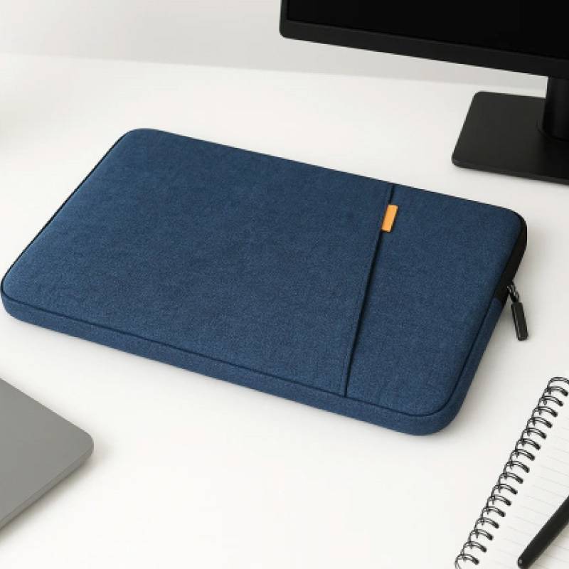 Funda Notebook CDTEK Cordura 15.6 Azul Melange detalle lateral