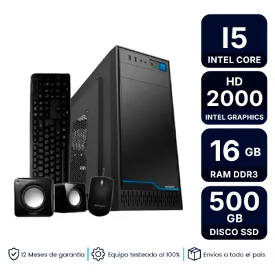 Pc Para Oficina Intel Core I5 16Gb Ram Ssd 500Gb