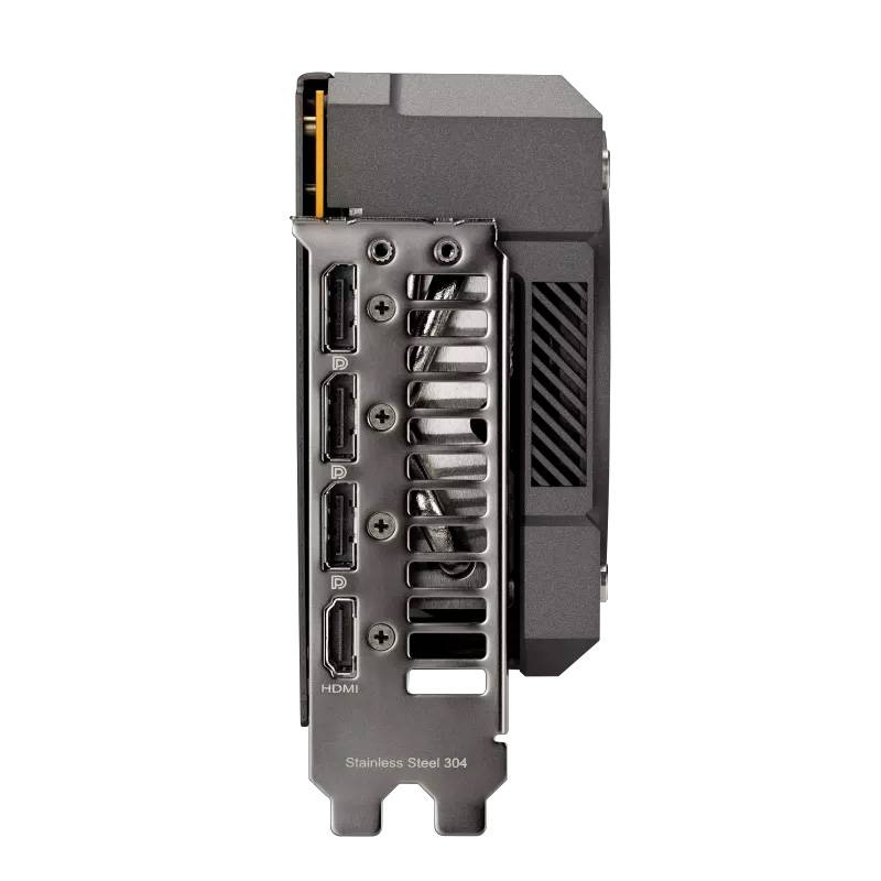 rtx 5060 asus tuf gaming vista de los conectores