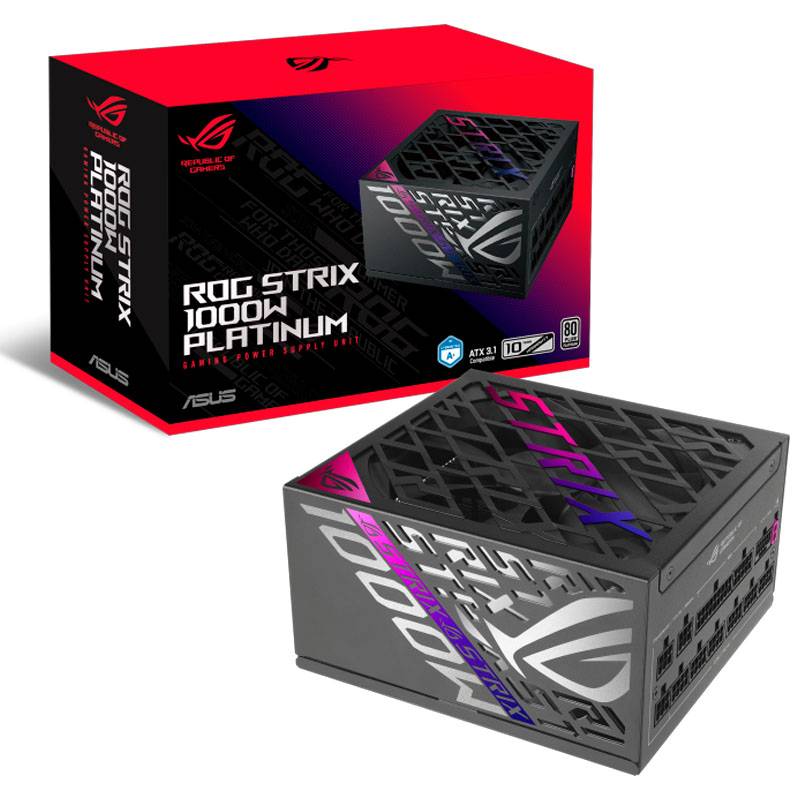 Fuente Asus Rog 1000W 80+ Platinum Atx 3.1 Black