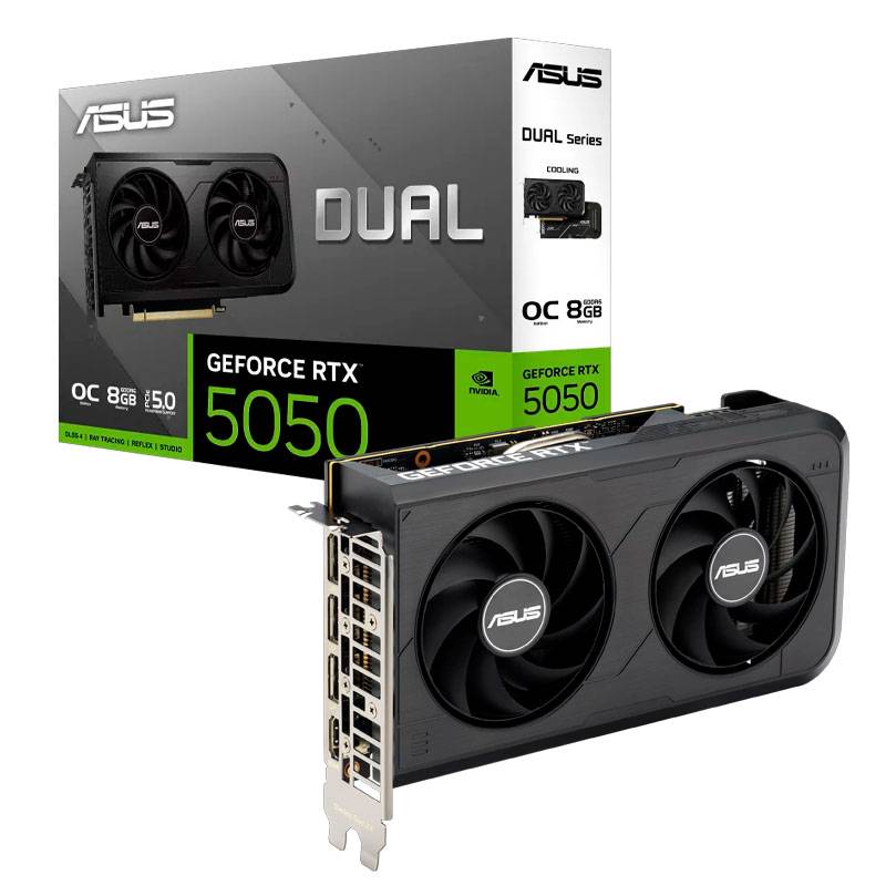 Placa De Video Asus Nvidia Geforce Rtx 5050 Dual 8Gb Oc Gddr6