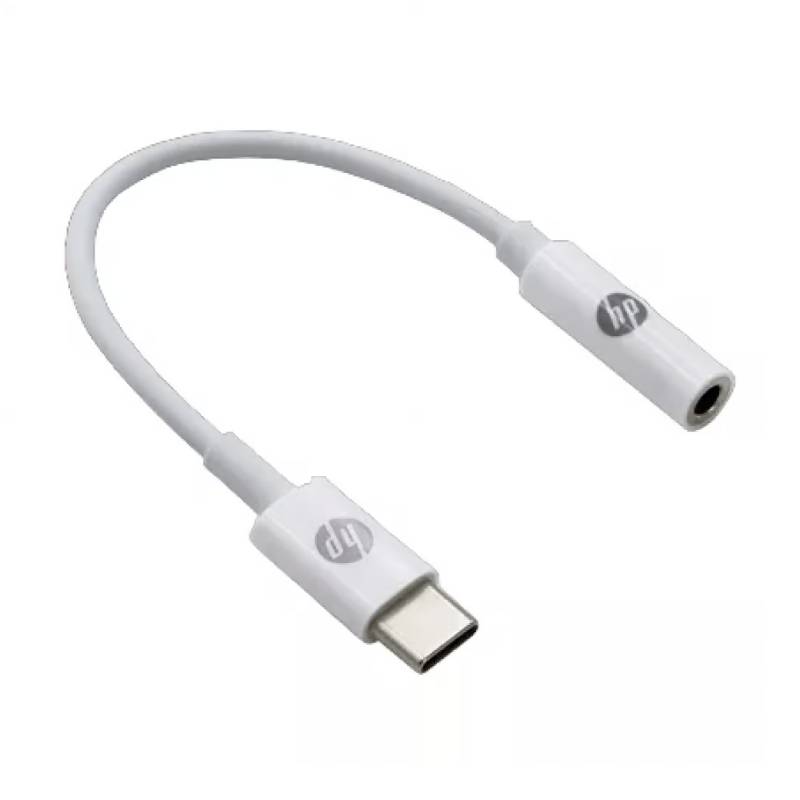 Adaptador De Audio Hp Usb-C A Jack 3.5Mm Blanco Dhc-Tc130