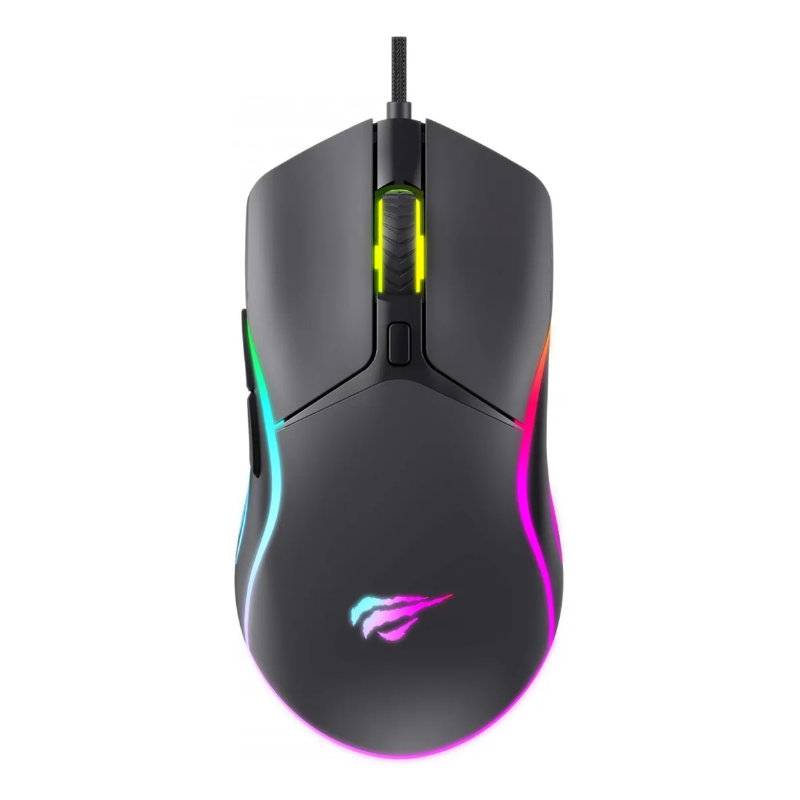 Mouse Gamer Havit Ms1029 Rgb 7200 Dpi Usb Negro