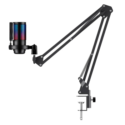 Micrófono Gamer Havit Gk50 Pro Rgb Usb Con Brazo