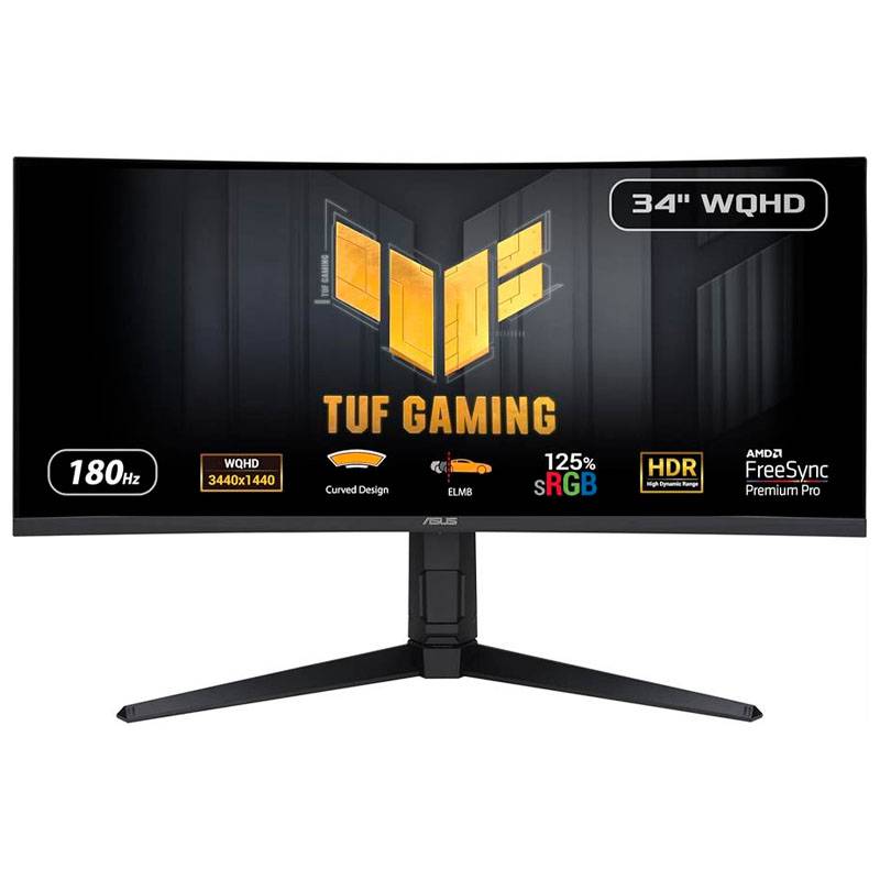 Monitor Asus Tuf Vg34Vql3A-J 34 Ultrawide 180Hz Curvo